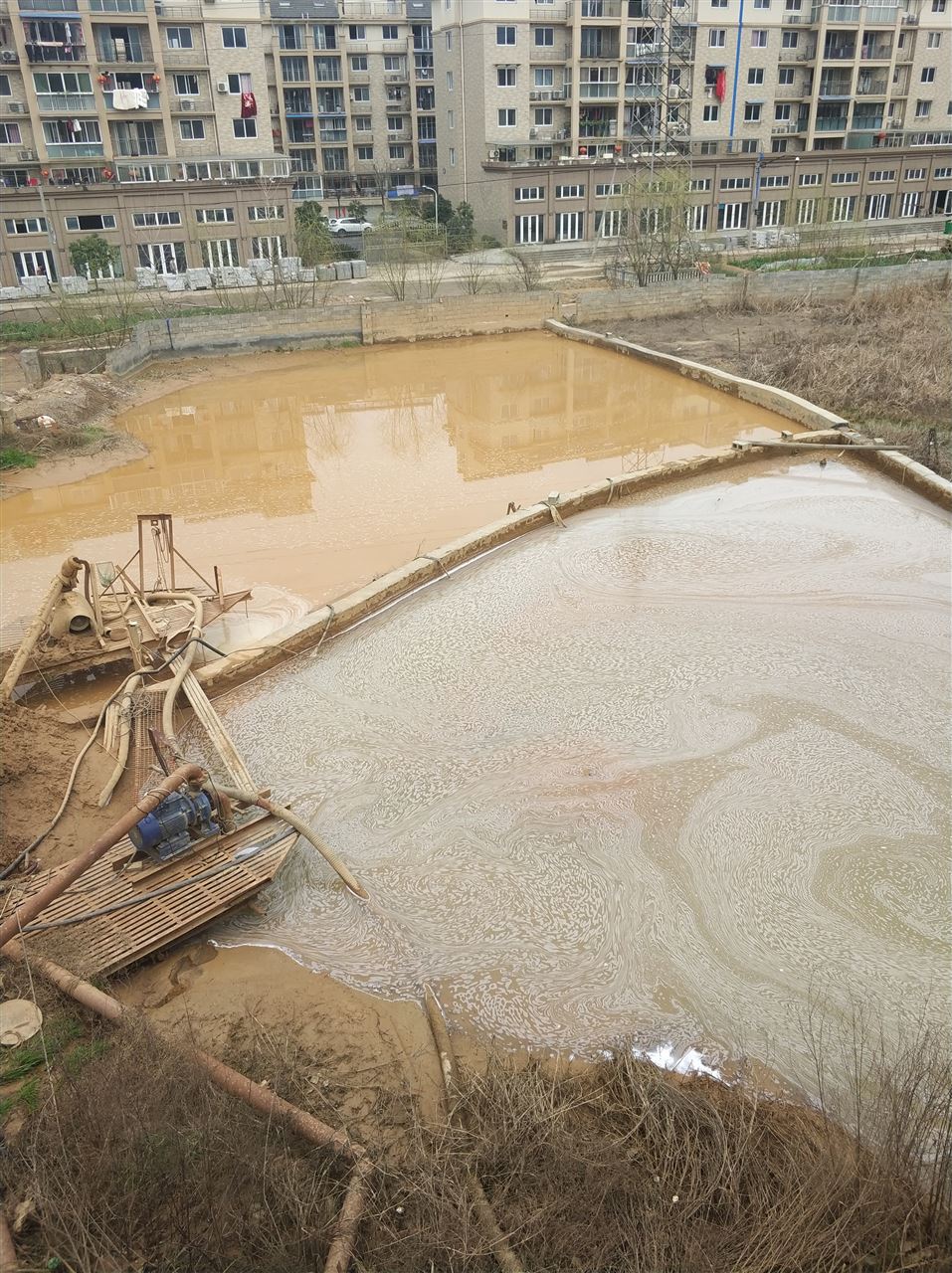 武川沉淀池淤泥清理-厂区废水池淤泥清淤